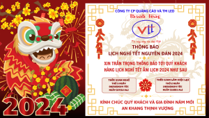 LỜI CHÚC TẾT VÀ LỊCH NGHỈ TẾT GIÁP THÌN 2024