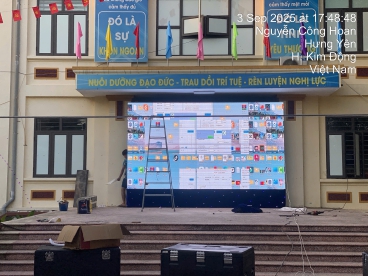 Màn hình LED trường học tại Kim Động - Hưng Yên | LED Thanh Tùng - Led87