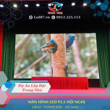 Màn hình LED P2.5 Indoor tại Hội Trường Hội Nghị – Thanh Sơn, Hà Nam