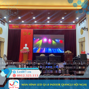 Màn hình LED Q1.8 Indoor Qiangli tại Hội Trường Hội Nghị – Nam Định