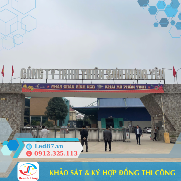 Khảo sát và ký hợp đồng thi công hệ thống LED tòa nhà tại Hưng Yên